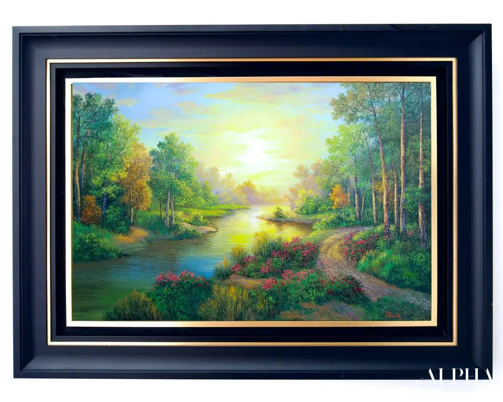 Forest and Rivers - Jeed | 90 x 60 cm Reproductions de tableaux à la peinture à l’huile