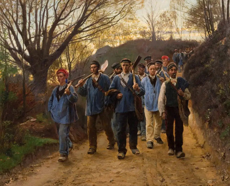Forestieri francesi di ritorno dal lavoro - Peder Severin Krøyer