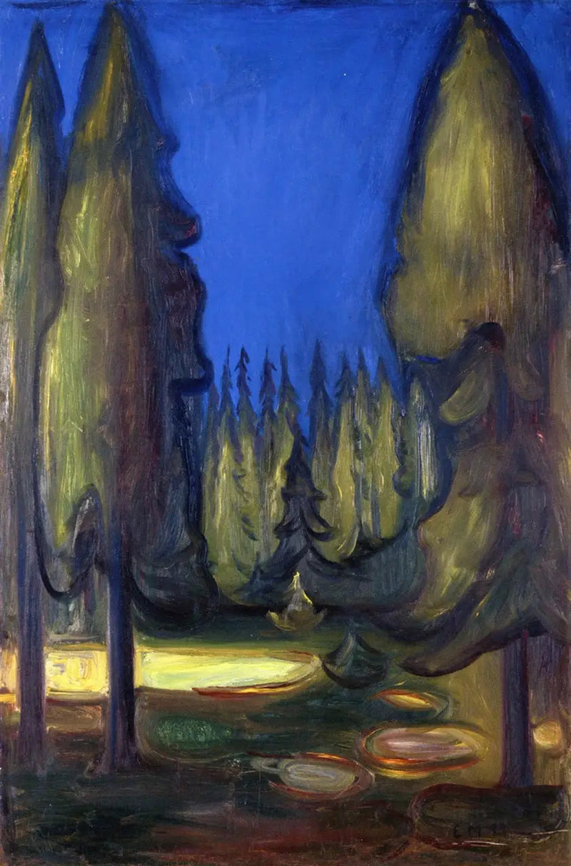 foresta di abeti - Edvard Munch