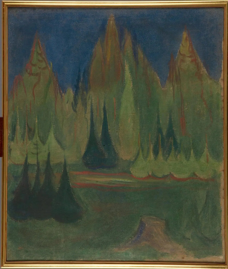 foresta di abeti - Edvard Munch