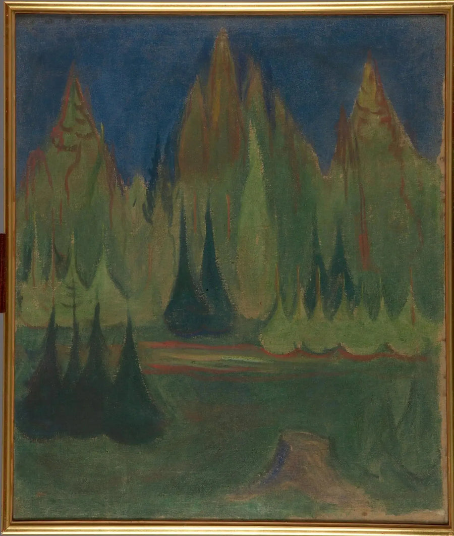 foresta di abeti - Edvard Munch
