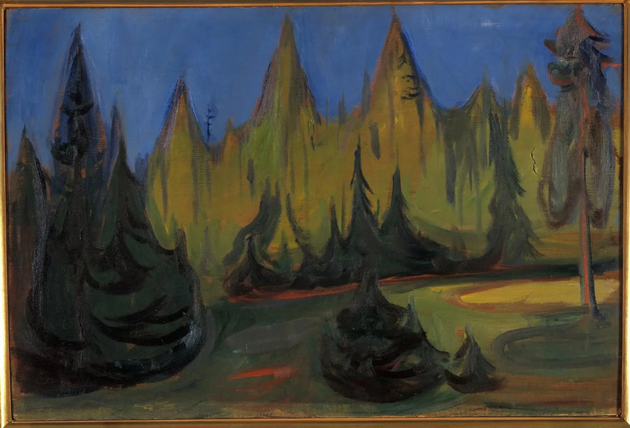 foresta di abeti - Edvard Munch
