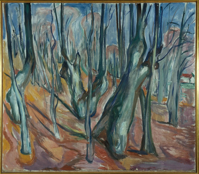 bosco di olmi in primavera - Edvard Munch