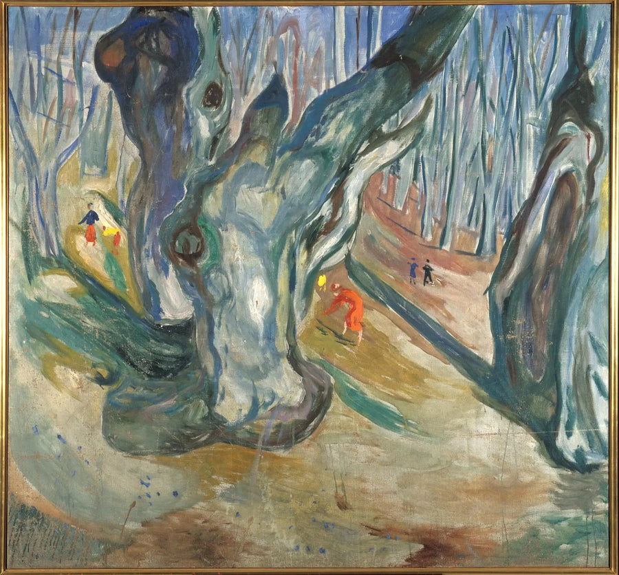 bosco di olmi in primavera - Edvard Munch