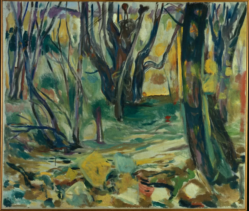 bosco di olmi in autunno - Edvard Munch