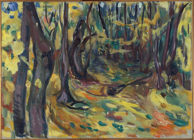 bosco di olmi in autunno - Edvard Munch
