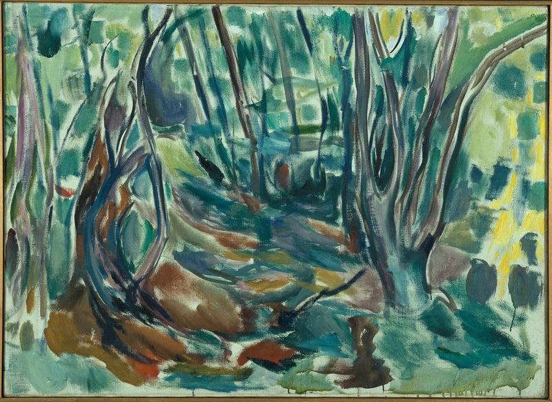 bosco di olmi in estate - Edvard Munch