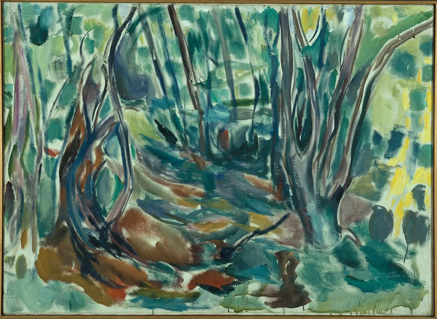 bosco di olmi in estate - Edvard Munch