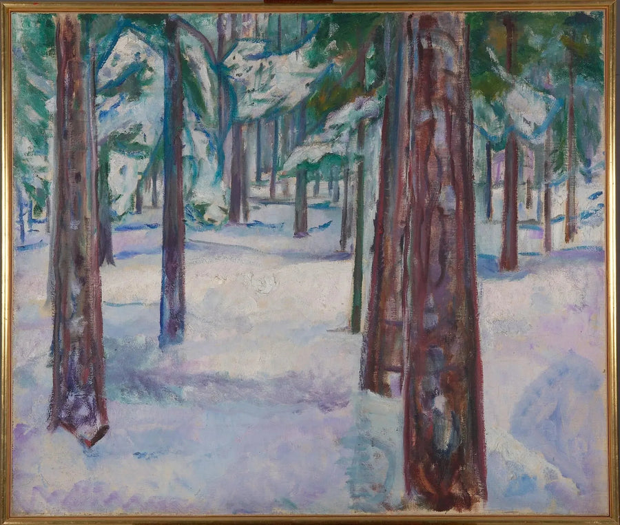 Foresta nella neve - Edvard Munch