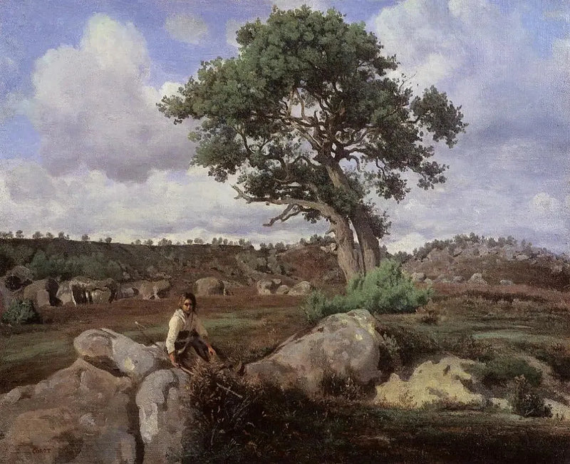 Foresta di Fontainebleau (Le Quercia) - Jean-Baptiste Camille Corot