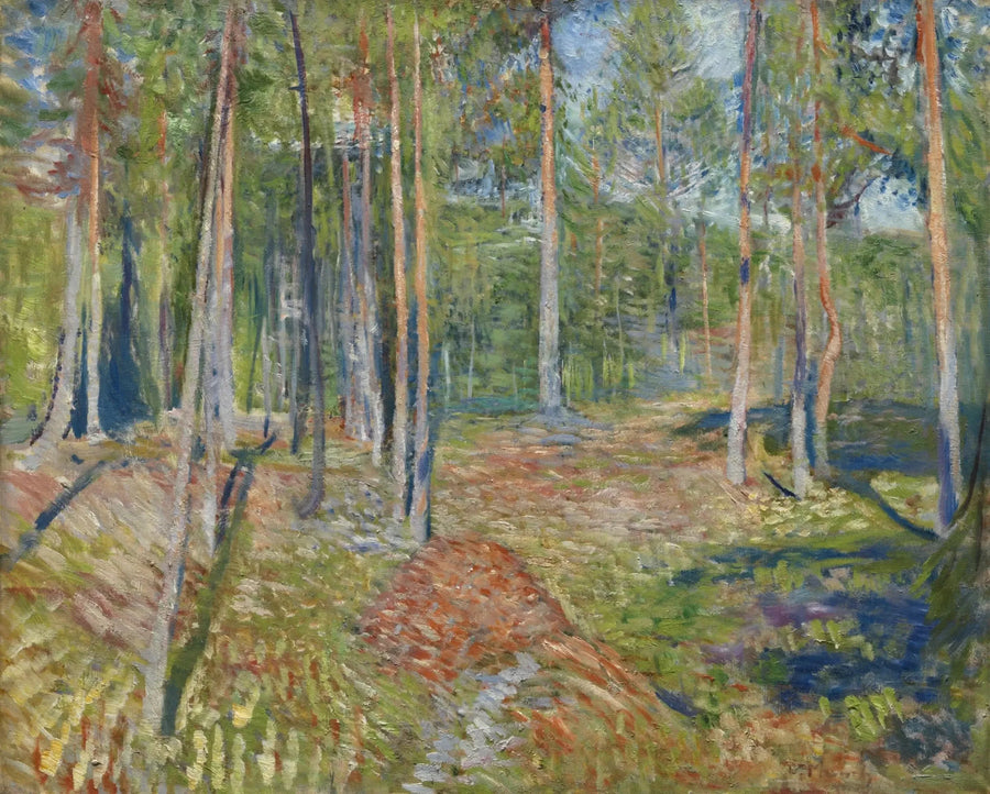 foresta di pini - Edvard Munch
