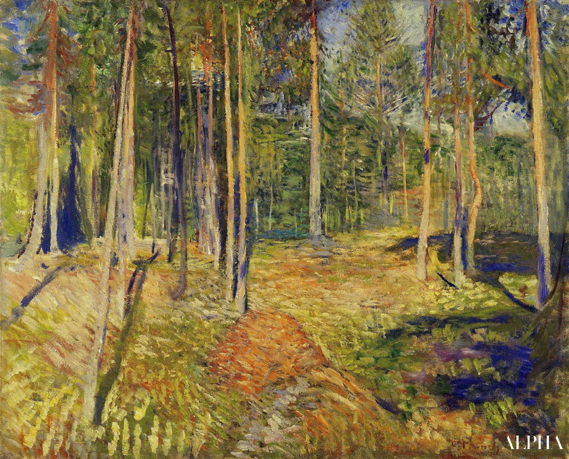 Forêt de pins - Edvard Munch - Reproductions de tableaux et peintures haut de gamme