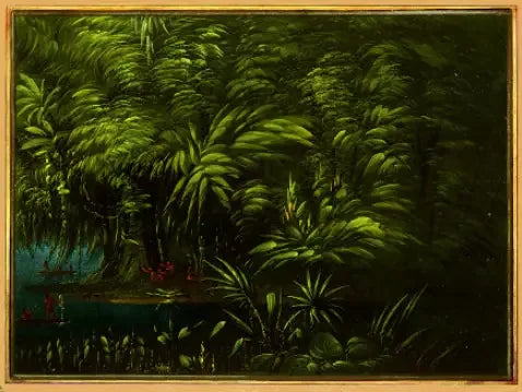 Foresta lussureggiante sul fiume Amazzoni - George Catlin