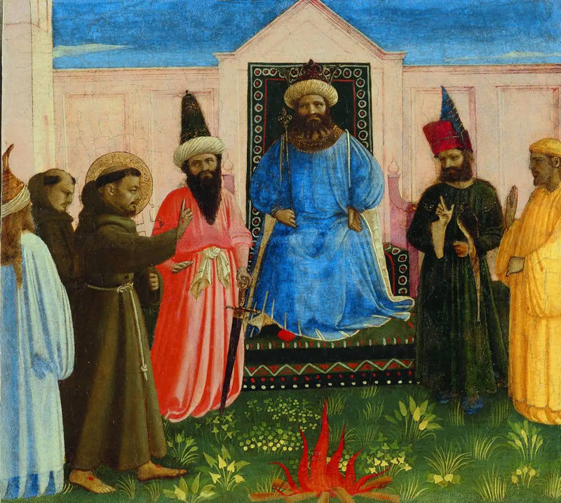 Francesco d'Assisi davanti al sultano Al-Kamil Muhammad al-Malik - Fra Angelico
