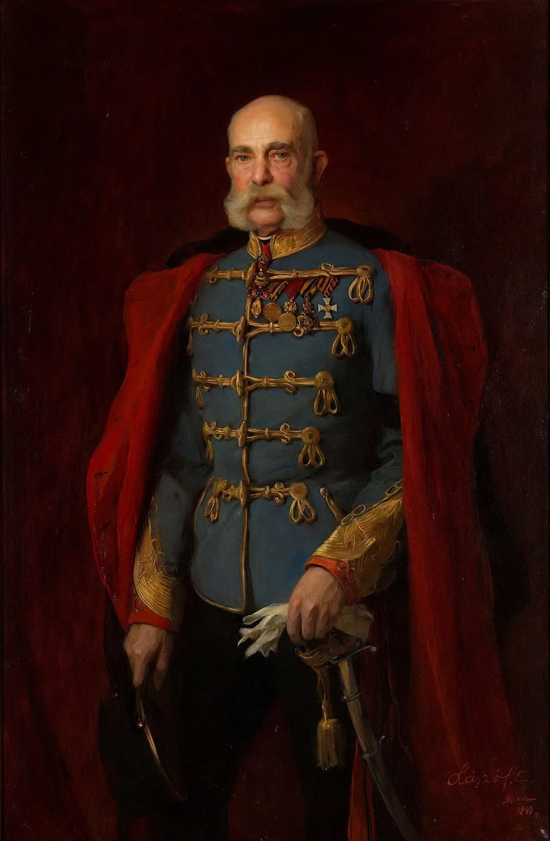 Francesco Giuseppe I in uniforme di maresciallo ussaro - Filippo di Laszlo
