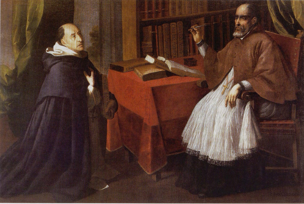 Fray Luis de Granada e San Giovanni Crisostomo - Francisco de Zurbarán