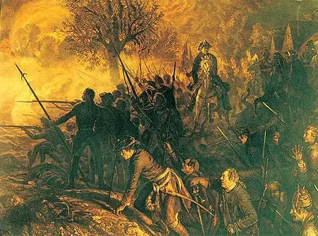Frédéric e i suoi alla battaglia di Hochkirch - Adolph von Menzel