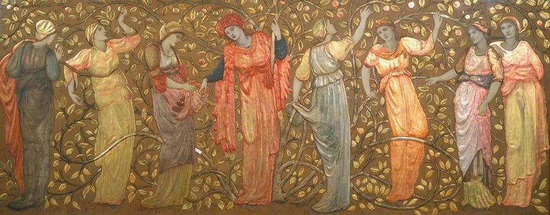 Frise delle otto donne che raccolgono mele - Edward Burne-Jones