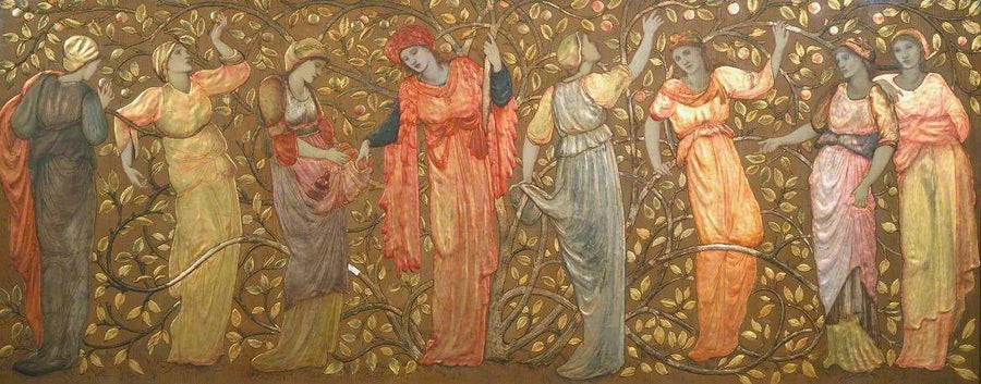 Frise delle otto donne che raccolgono mele - Edward Burne-Jones