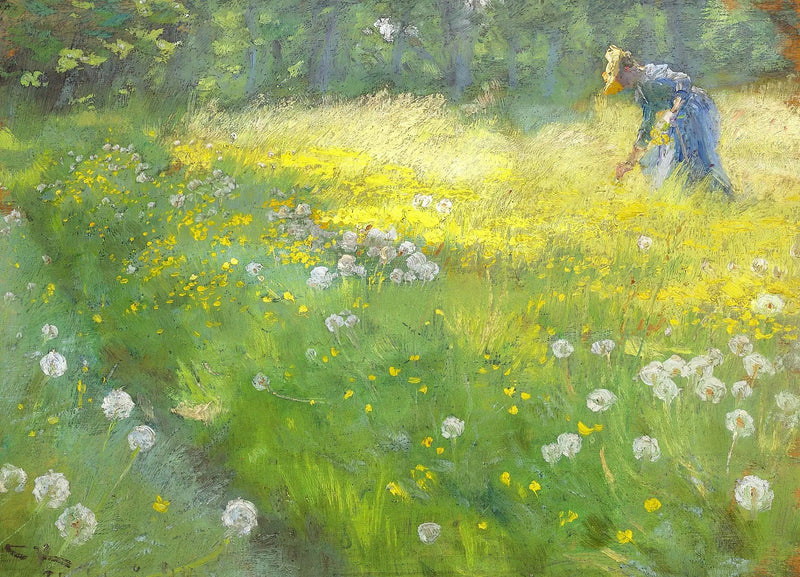 Fru Marie Krøyer a Haven à Skagen - Peder Severin Krøyer