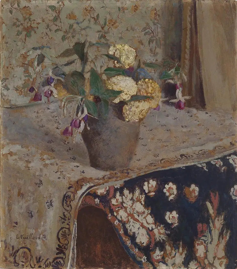 Fuchsias e garofani dell'India - Édouard Vuillard