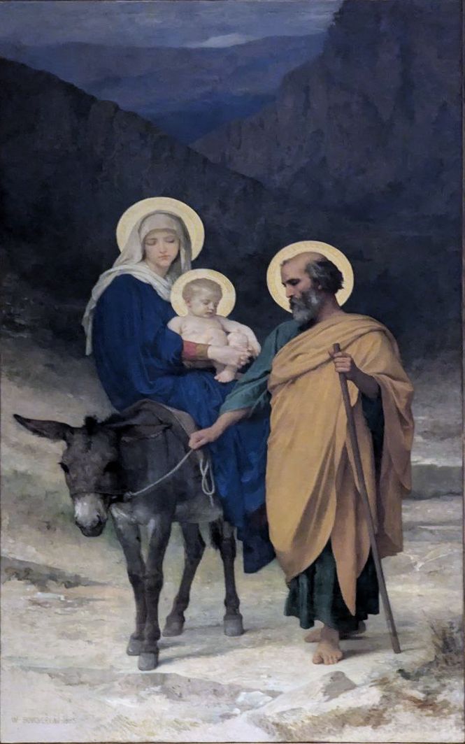La Fuite en Égypte (1885) - Bouguereau