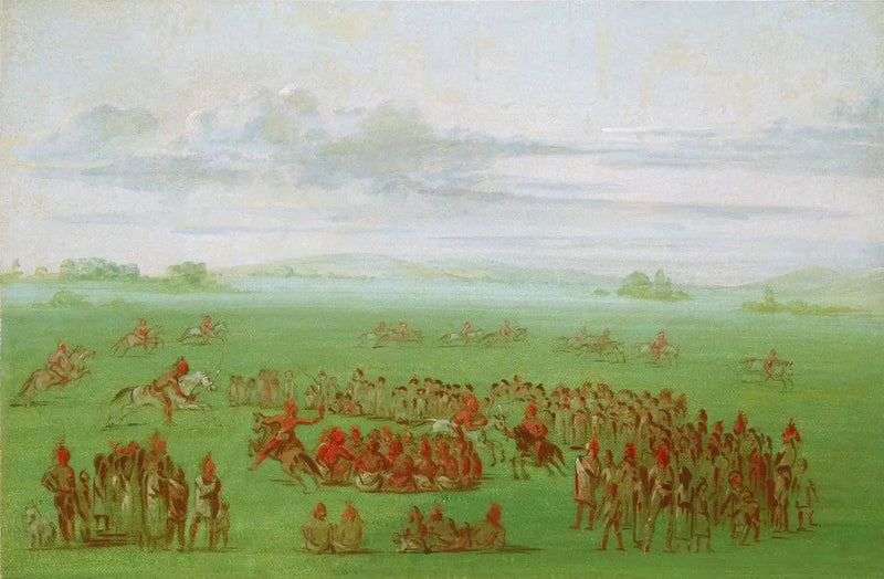« Fumer les cavalli », une usanza curiosa dei Sauk e dei Fox - George Catlin