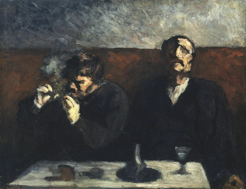 Fumatore e bevitori di assenzio - Honoré Daumier