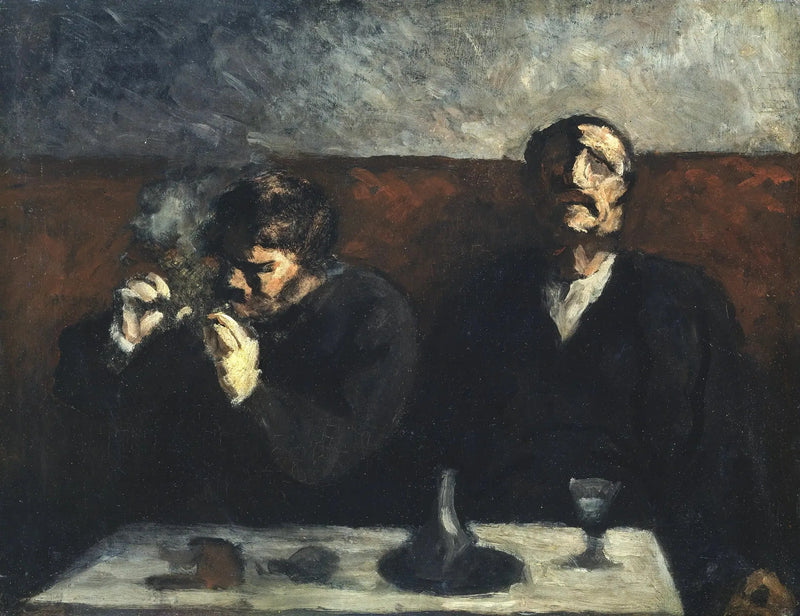 Fumatore e bevitori di assenzio - Honoré Daumier