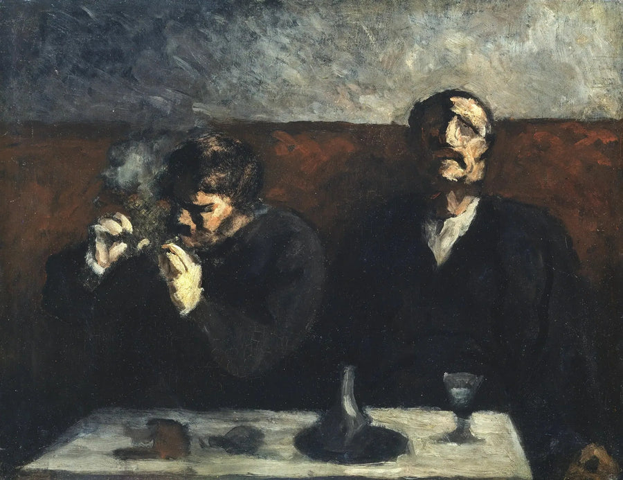 Fumatore e bevitori di assenzio - Honoré Daumier