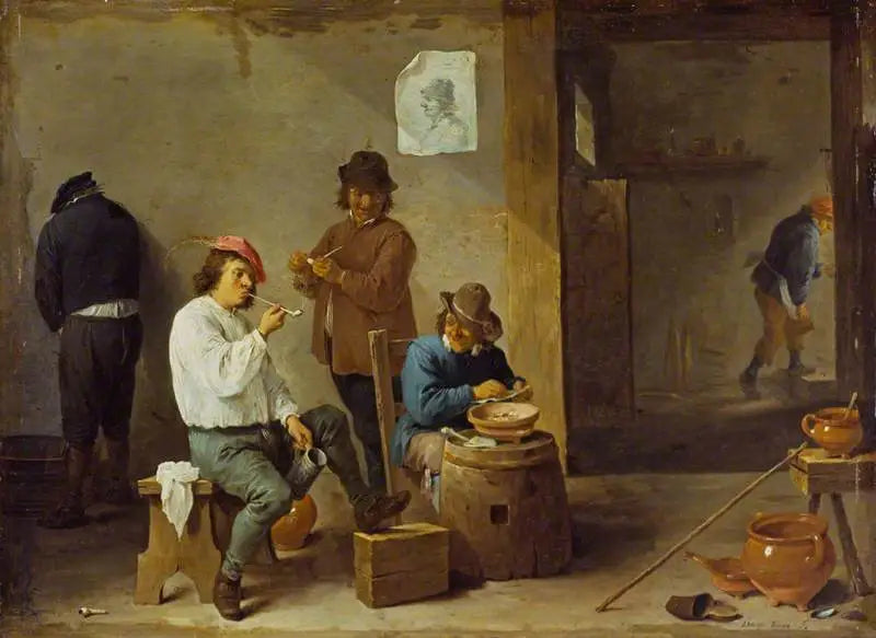 Fumatori intorno a un barile - David Teniers il Giovane