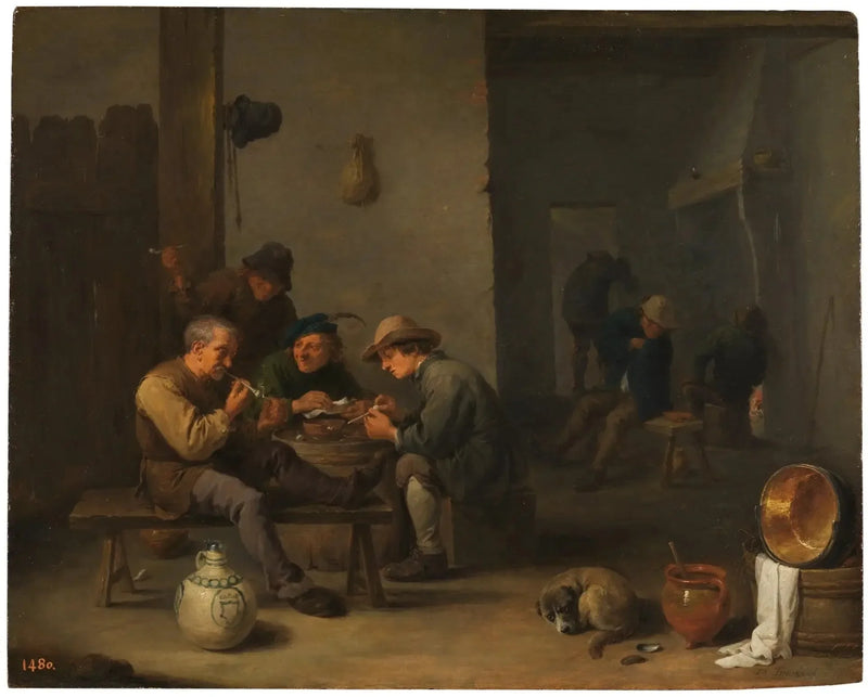 Fumatori in una taverna - David Teniers il Giovane