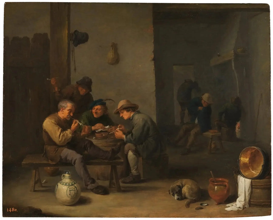 Fumatori in una taverna - David Teniers il Giovane