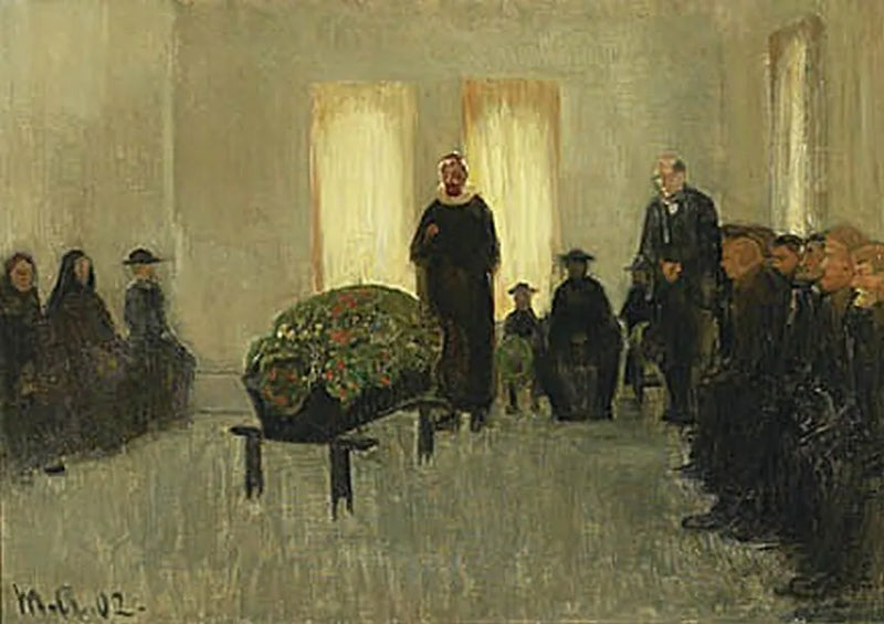 Funerale di un pescatore di Skagen. -Michael Peter Ancher