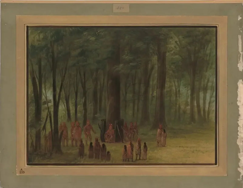 Funerali di Black Hawk - Saukie - George Catlin