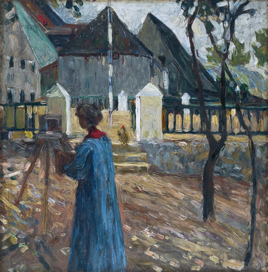 Gabriele Münter che dipinge - Vassily Kandinsky