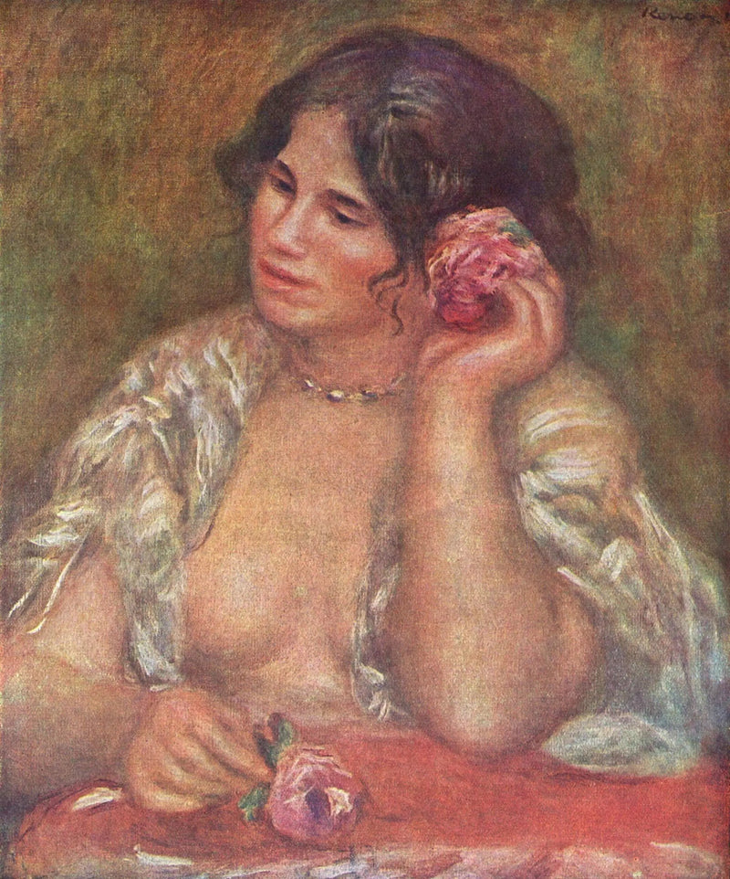 Gabriella con la rosa - Pierre-Auguste Renoir