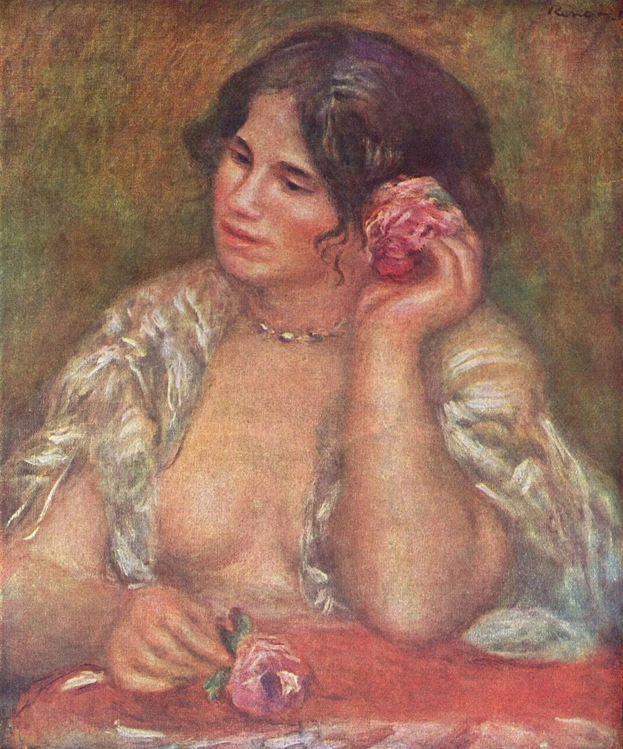 Gabriella con la rosa - Pierre-Auguste Renoir