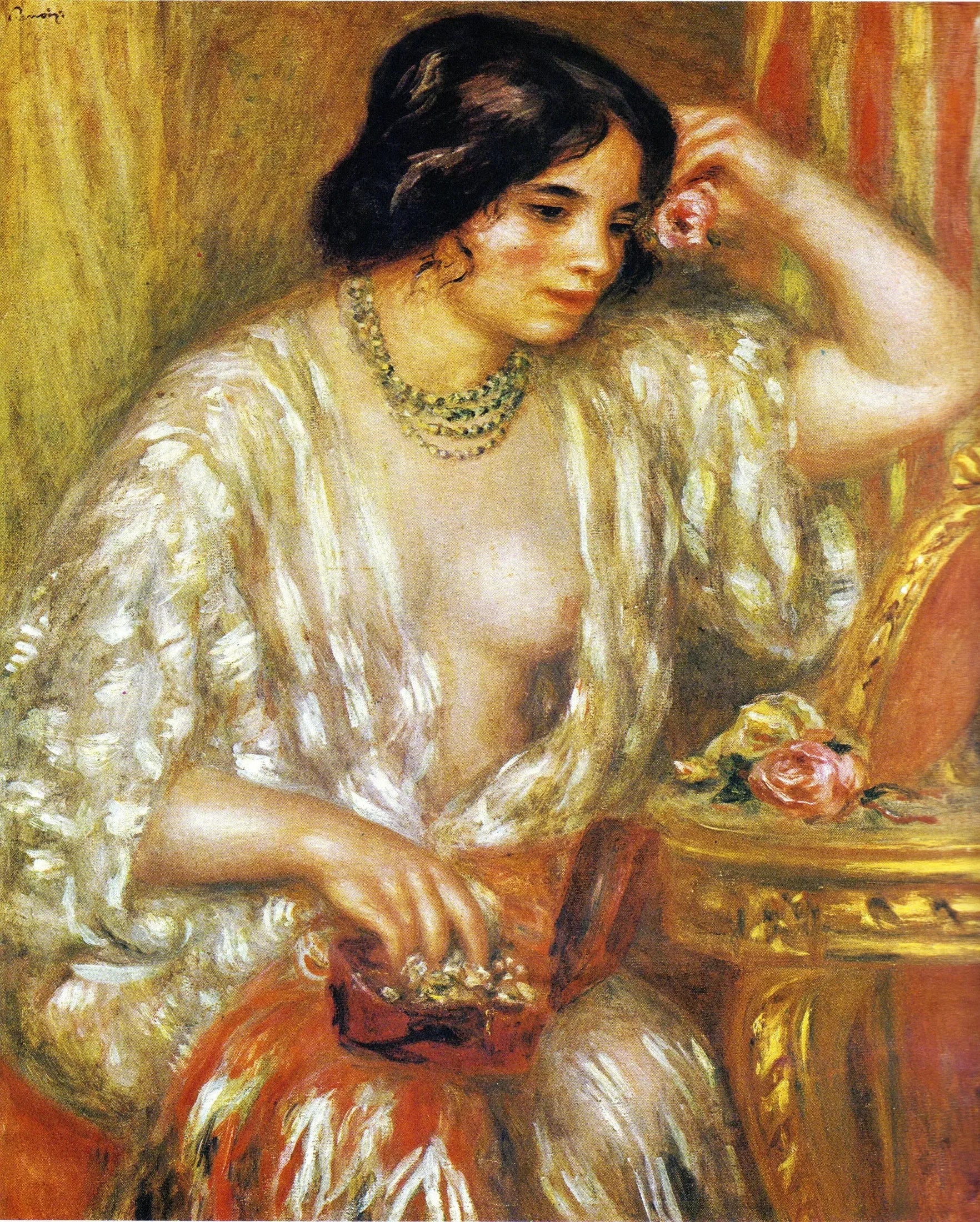 Gabrielle aux Bijoux - Pierre-Auguste Renoir image 1 tableau peint à l’huile sur toile