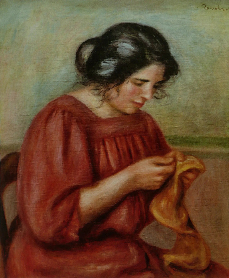 Gabrielle che riprende - Pierre-Auguste Renoir