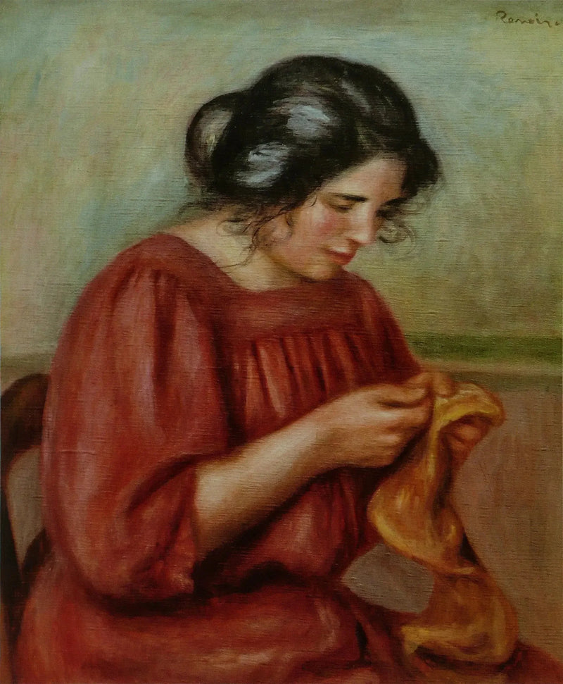 Gabrielle che riprende - Pierre-Auguste Renoir