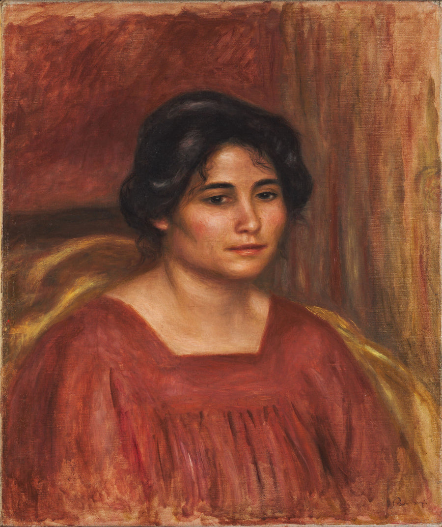 Gabrielle in abito rosso - Pierre-Auguste Renoir