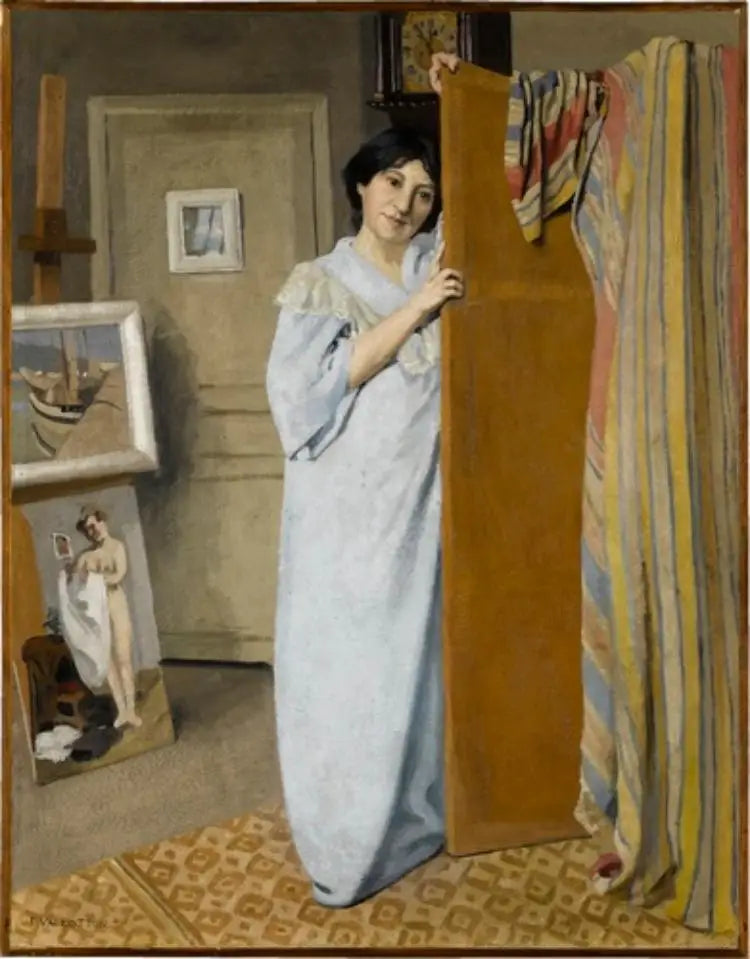 Gabrielle Vallotton nell'atelier - Félix Vallotton