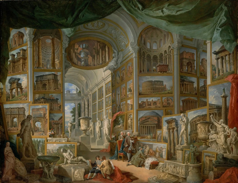 Galleria di vedute della Roma antica - Giovanni Paolo Panini