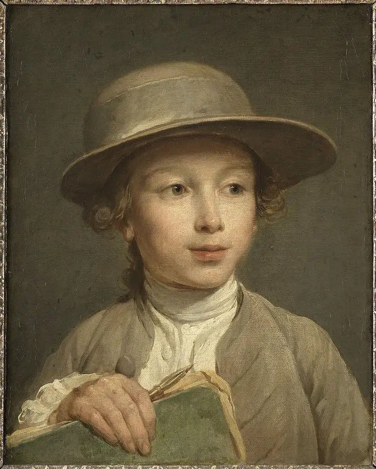 Ragazzo con un quaderno da disegno - Nicolas-Bernard Lépicié
