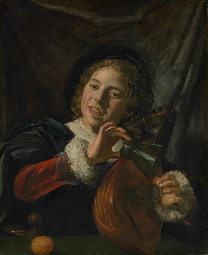 Ragazzo con un bicchiere e un liuto - Frans Hals
