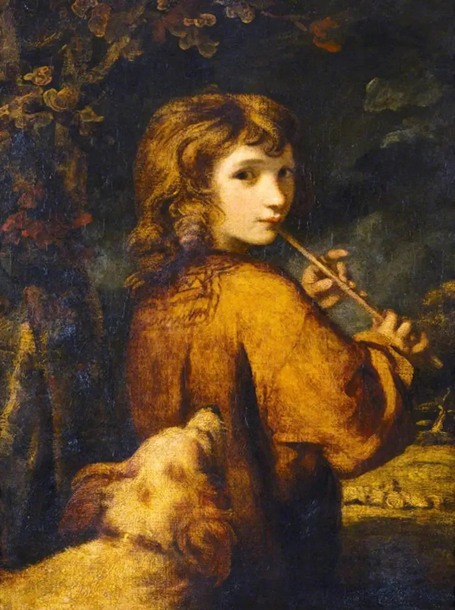 Ragazzo pastore con flauto - Joshua Reynolds