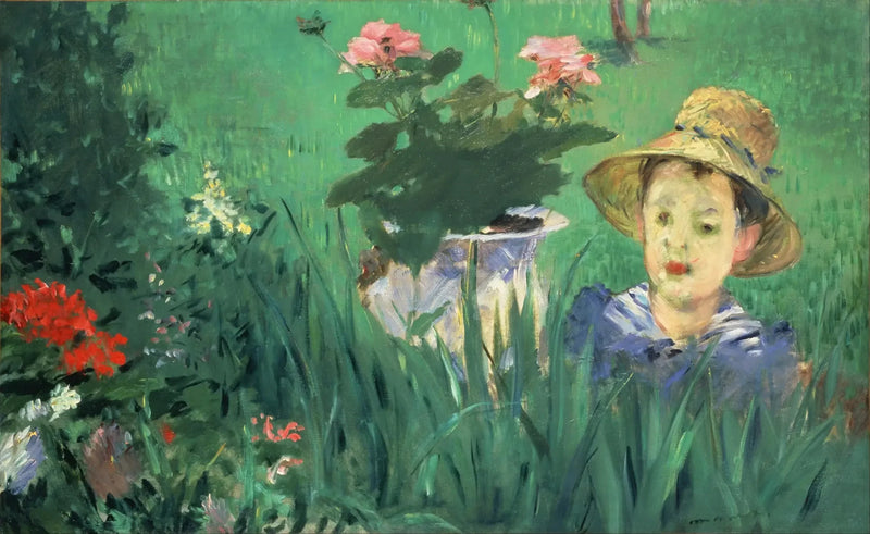 Ragazzo nei fiori (Jacques Hoschedé) - Édouard Manet