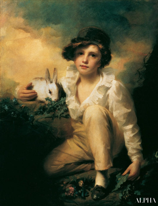 Garçon et Lapin - Sir Henry Raeburn - Reproductions de tableaux et peintures haut de gamme