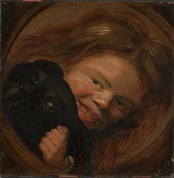Ragazzo che ride con un cane - Frans Hals